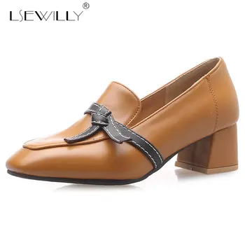 Lsewilly Women PU Leather Pumps Fashion Square Toe Bowtie Thick Heel Shoes Daily Office Leisure Shoes Women Size 30-46 E567
Lsewilly Women PU Leather Pumps Fashion Square Toe Bowtie Thick Heel Shoes Daily Office Leisure Shoes Women Size 30-46 E567
