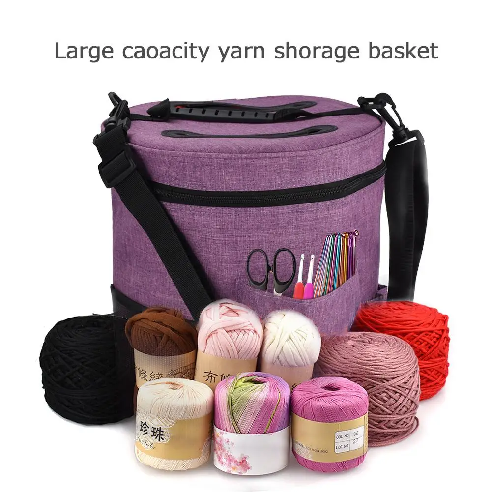Crochet Bag Storage Bag Woolen Storage Bin Canvas Large Capacity With Zipper Closure External Pocket Design High Quality
Crochet Bag Storage Bag Woolen Storage Bin Canvas Large Capacity With Zipper Closure External Pocket Design High Quality