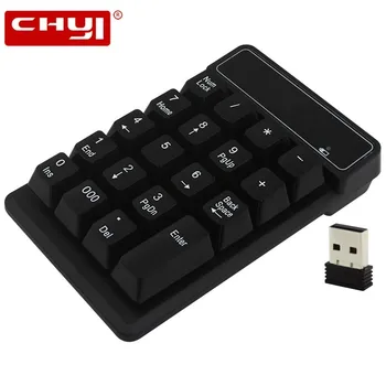 CHYI 2.4GHz Mini USB Wireless Numeric Keypad 19 Keys Number Pad Numpad Receiver For Windows XP/7/ 8 Laptop PC Computer
CHYI 2.4GHz Mini USB Wireless Numeric Keypad 19 Keys Number Pad Numpad Receiver For Windows XP/7/ 8 Laptop PC Computer