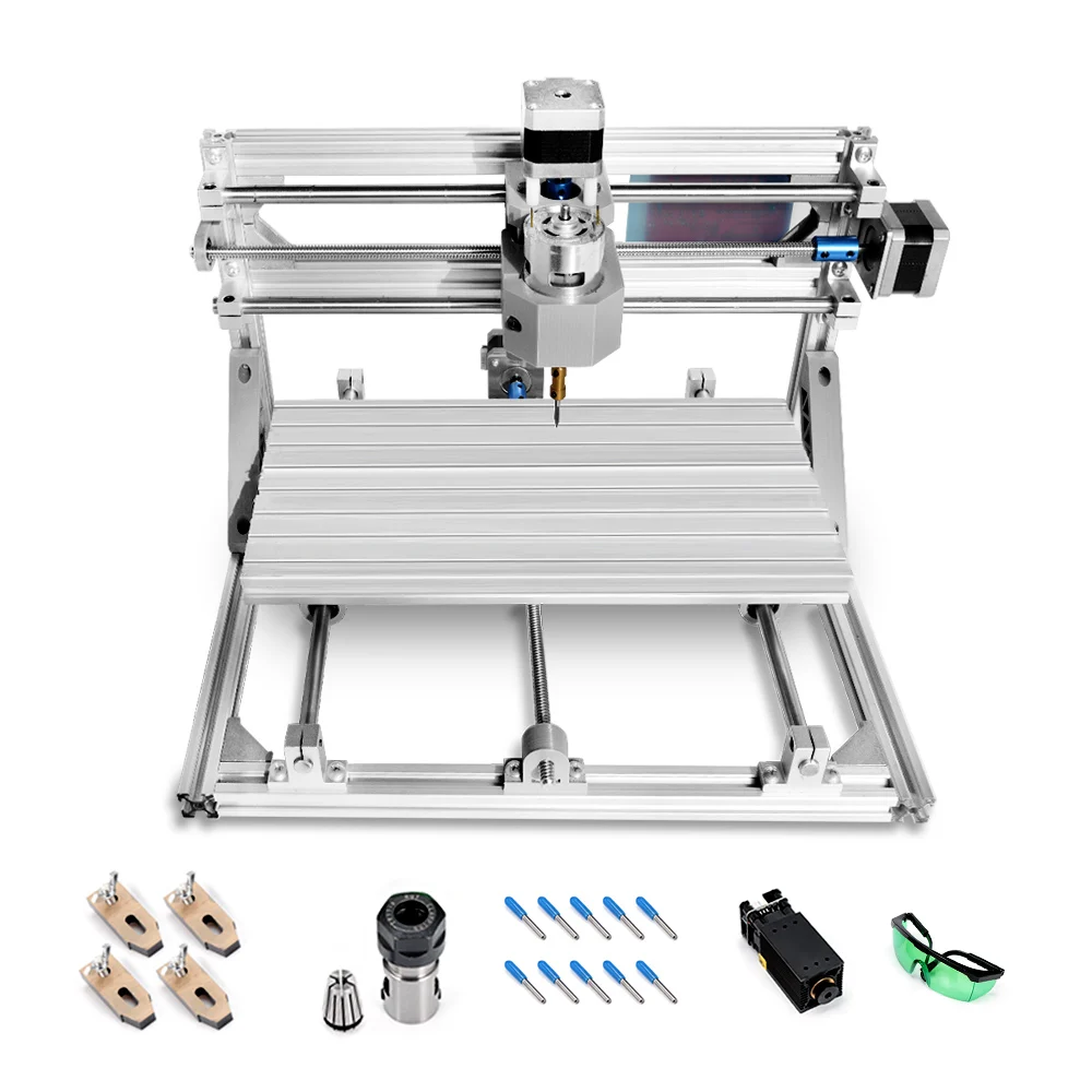 CNC3018 with ER11 Mini Laser Engraving Machine DIY Kit CNC Wood Router Pcb PVC Milling Machine 5500MW/2500MW/500MW/NO Laser
CNC3018 with ER11 Mini Laser Engraving Machine DIY Kit CNC Wood Router Pcb PVC Milling Machine 5500MW/2500MW/500MW/NO Laser