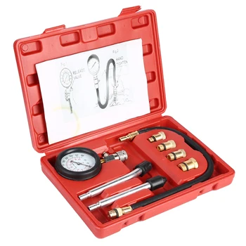 Gasoline Engine Compression Tester Auto Petrol Gas Engine Cylinder Automotive Test Kit Auto professional repair tool
Gasoline Engine Compression Tester Auto Petrol Gas Engine Cylinder Automotive Test Kit Auto professional repair tool