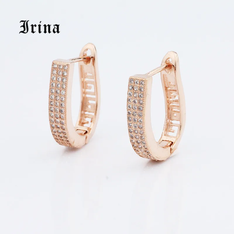 Irina Luxury Female Presents Sparkling Copper Cubic Zirconia Classic Design Single-Sided Inlaid pendientes mujer moda
Irina Luxury Female Presents Sparkling Copper Cubic Zirconia Classic Design Single-Sided Inlaid pendientes mujer moda