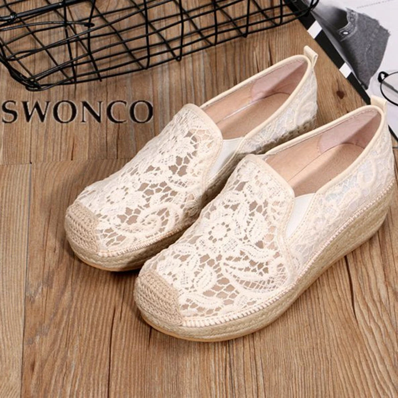 SWONCO Sneakers Women Summer Shoes Lace Breathable 2019 Hot Sale Female Sexy Casual Shoes Wedge Platform Sneakers Black Slip On
SWONCO Sneakers Women Summer Shoes Lace Breathable 2019 Hot Sale Female Sexy Casual Shoes Wedge Platform Sneakers Black Slip On