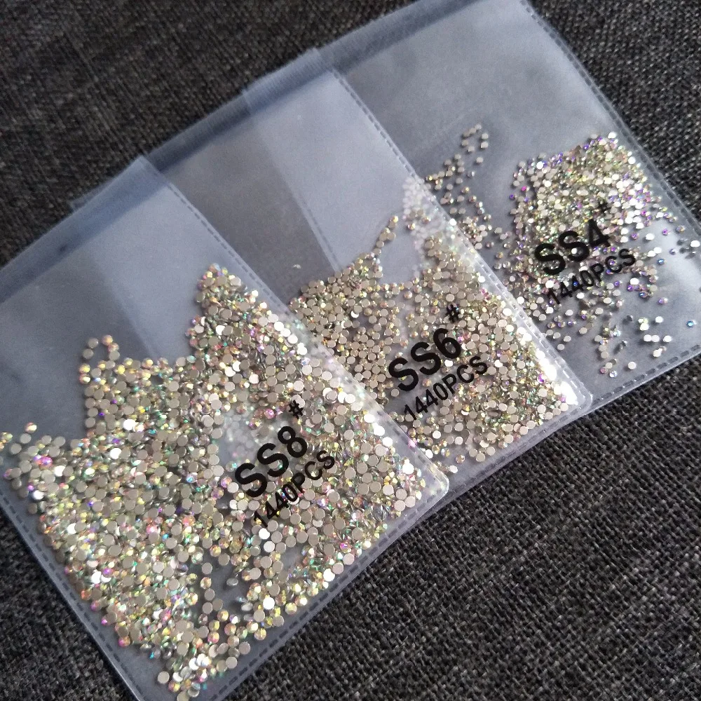1440pcs SS3 to SS30 Crystal AB Rhinestones for Nails Design Strass Nail Art Decorations New Arrive Glass Rhinestones Manicure
1440pcs SS3 to SS30 Crystal AB Rhinestones for Nails Design Strass Nail Art Decorations New Arrive Glass Rhinestones Manicure