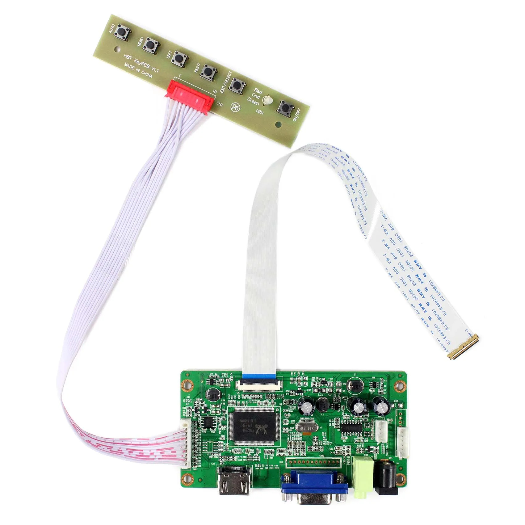 HD-MI VGA LCD Controller Driver Board Compatible Work With 13.3inch 1920 x 1080 LQ133M1JX15 LCD Screen
HD-MI VGA LCD Controller Driver Board Compatible Work With 13.3inch 1920 x 1080 LQ133M1JX15 LCD Screen
