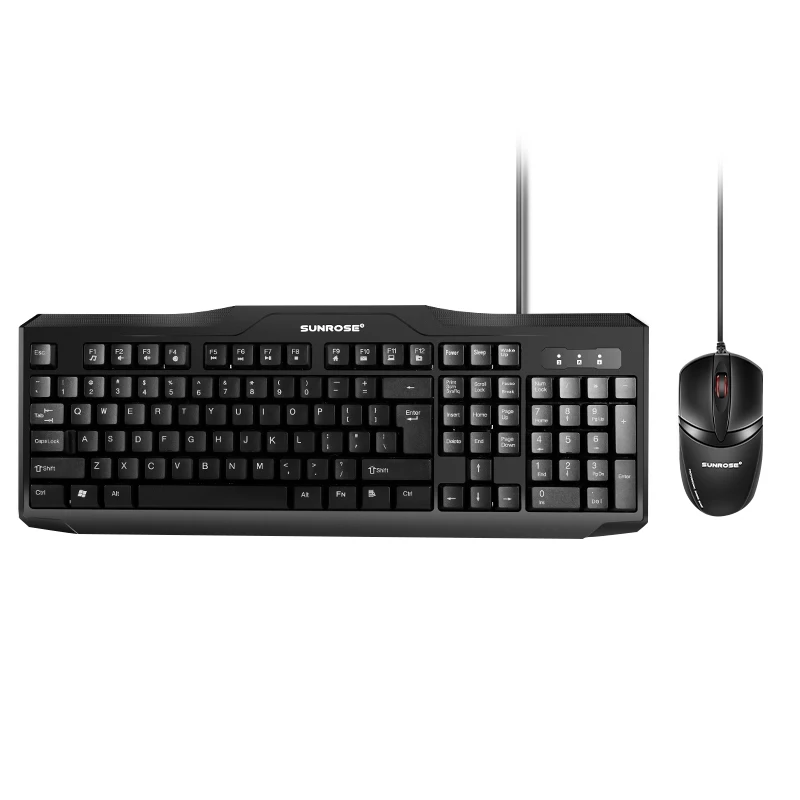 Sunrose T26S Splashproof Usb Wired 104 Keys Keyboard & Mouse Set For Home Office Computer Game Keyboard And Mouse Combos For G
Sunrose T26S Splashproof Usb Wired 104 Keys Keyboard & Mouse Set For Home Office Computer Game Keyboard And Mouse Combos For G