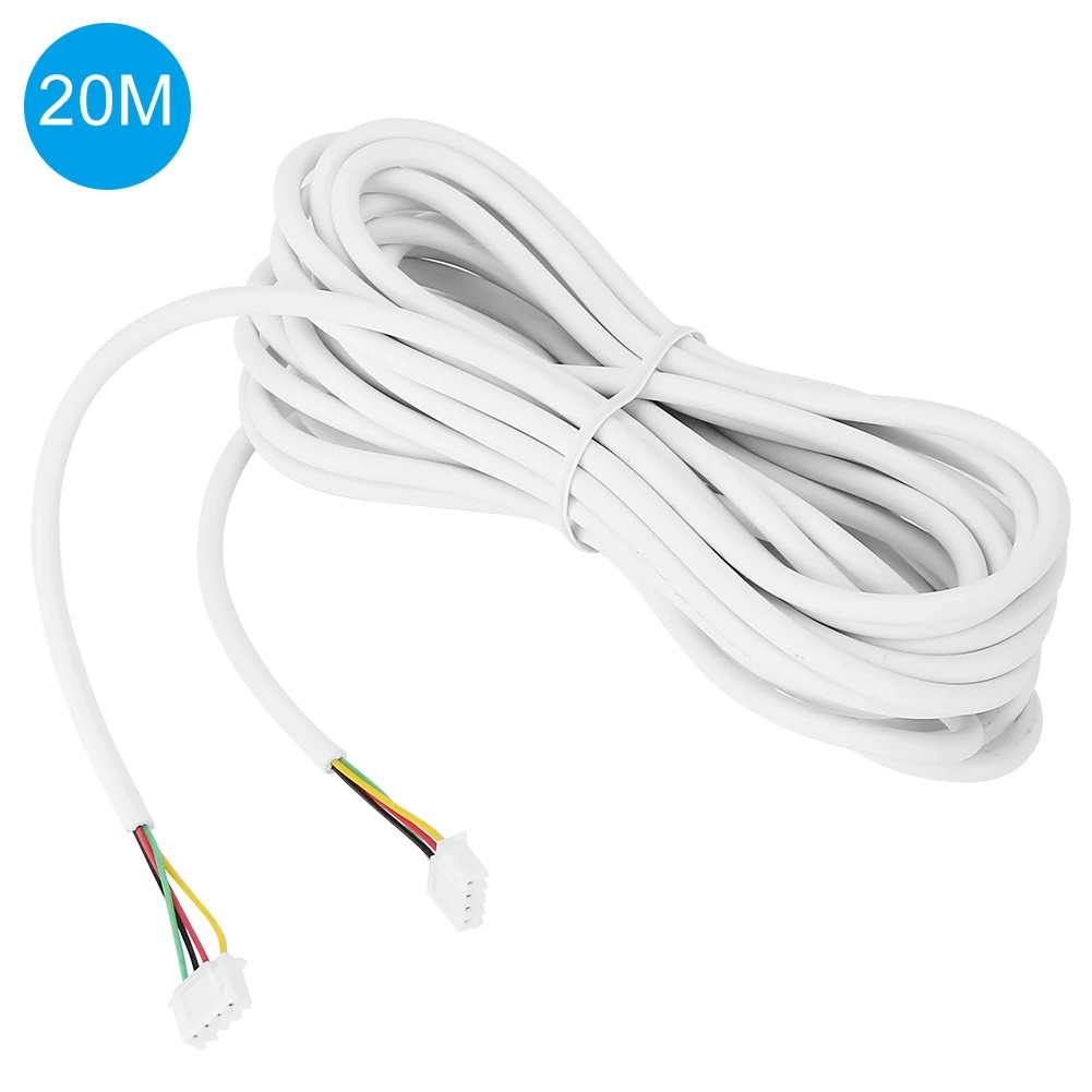 4 Wire Copper Line 20m for Video Intercom Color Video Door Phone Doorbell Wired Intercom Cable
4 Wire Copper Line 20m for Video Intercom Color Video Door Phone Doorbell Wired Intercom Cable