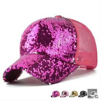 2019 summer Women Girl Baseball Hats Sequins Paillette Bling Shinning Mesh Baseball Cap Striking Pretty Adjustable Adult sun Hat 
2019 summer Women Girl Baseball Hats Sequins Paillette Bling Shinning Mesh Baseball Cap Striking Pretty Adjustable Adult sun Hat
