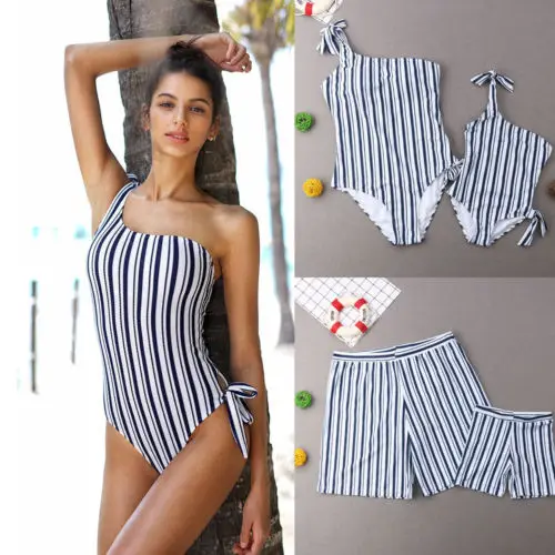 Family Matching Stripe Swimsuit Mother Father women baby girl boy man One Piece swimwear swimsuit beachwear bathing Bikini Set
Family Matching Stripe Swimsuit Mother Father women baby girl boy man One Piece swimwear swimsuit beachwear bathing Bikini Set