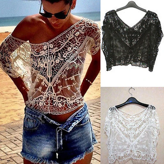 Womens Ladies Batwing Sleeve Loose Crochet Beach Cover Up Casual Blouse Top Lace Tank Top Shirt Bikini Cover Up Hot Summer
Womens Ladies Batwing Sleeve Loose Crochet Beach Cover Up Casual Blouse Top Lace Tank Top Shirt Bikini Cover Up Hot Summer