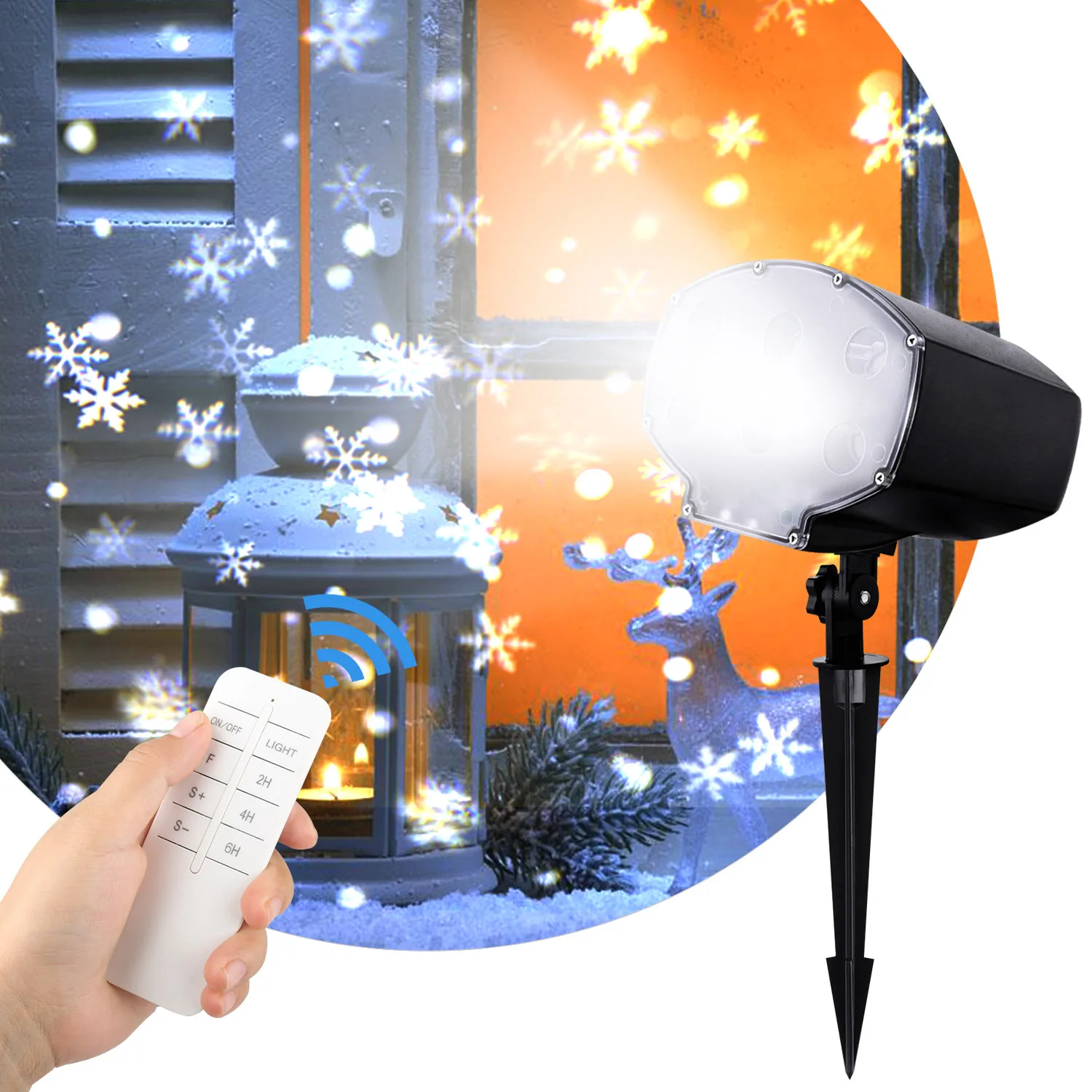 Laser Projector Light Snow Christmas Lights Garden Lamp LED Stage Light Snowflakes Decorations For Home Christmas C4
Laser Projector Light Snow Christmas Lights Garden Lamp LED Stage Light Snowflakes Decorations For Home Christmas C4