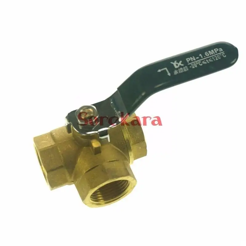 L-Port 3/4" BSP Female 3 Way Brass Ball Valve Max Pressure 0.8Mpa Air Gas Water Fuel
L-Port 3/4" BSP Female 3 Way Brass Ball Valve Max Pressure 0.8Mpa Air Gas Water Fuel