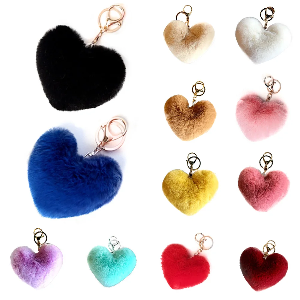 Fluffy pompom Keychain Gifts for Women Soft Heart Shape Pompon Fake Rabbit Key Chain Ball Car Bag Accessories Key Ring
Fluffy pompom Keychain Gifts for Women Soft Heart Shape Pompon Fake Rabbit Key Chain Ball Car Bag Accessories Key Ring