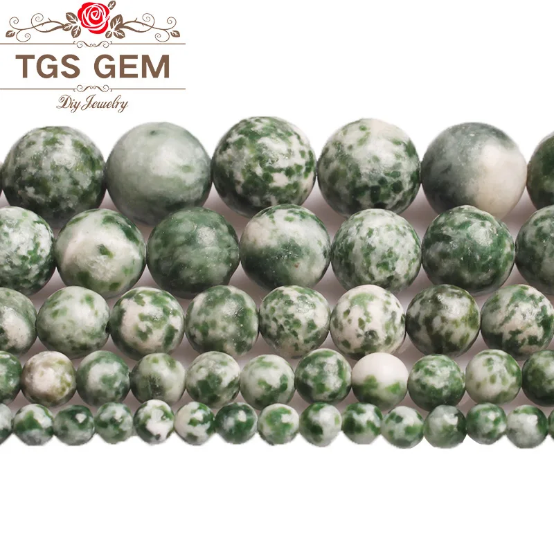 Natural Stone Green Spot Stone Round Loose Smooth Beads For Bracelet Jewelry Making Diy Necklace Necklace Earring 4 6 8 10 12MM
Natural Stone Green Spot Stone Round Loose Smooth Beads For Bracelet Jewelry Making Diy Necklace Necklace Earring 4 6 8 10 12MM