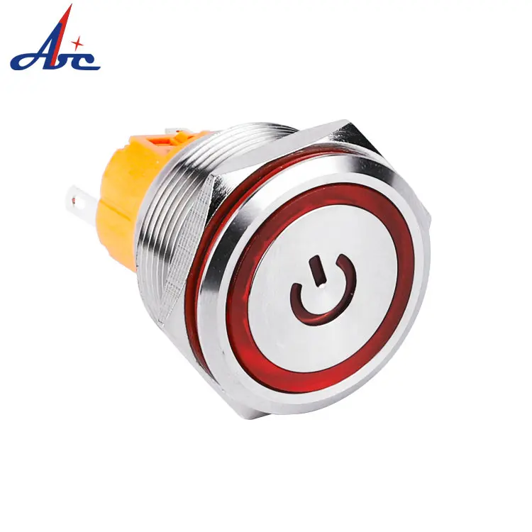 25mm 2NO2NC Self-locking Momentary 12V/24V/110V/220V Led Illuminated Ring Power logo DPDT Waterproof Light Push Button Switch
25mm 2NO2NC Self-locking Momentary 12V/24V/110V/220V Led Illuminated Ring Power logo DPDT Waterproof Light Push Button Switch