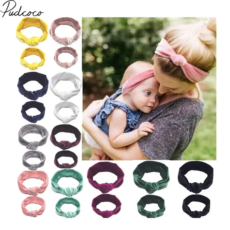 matching headbands mom and baby