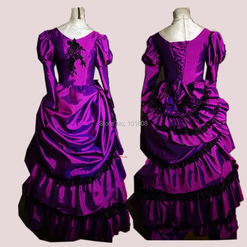 Tailored!Eras Purple Vintage Costumes Court Duchess Civil war Theatre 18th Belle Marie Antoinette DRESS Victorian dresses sw-020
Tailored!Eras Purple Vintage Costumes Court Duchess Civil war Theatre 18th Belle Marie Antoinette DRESS Victorian dresses sw-020