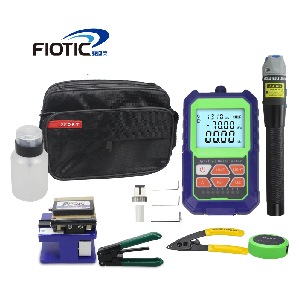 Fiber optic FTTH Tool Kit Fiber Cleaver FC6S Mini Optical Power Meter 5KM Visual Fault Locator 1MW Wire stripper miller clamp
Fiber optic FTTH Tool Kit Fiber Cleaver FC6S Mini Optical Power Meter 5KM Visual Fault Locator 1MW Wire stripper miller clamp