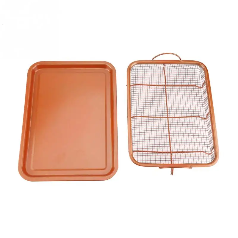 Metal Crisper Non-Stick Oven Mesh Chips Baking Tray Crisping Basket Kitchen Bakeware Mat Clearance Sale
Metal Crisper Non-Stick Oven Mesh Chips Baking Tray Crisping Basket Kitchen Bakeware Mat Clearance Sale