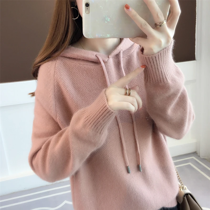 KMETRAM Knitted Sweater Women Tops Spring Autumn Vintage Clothes 2020 Korean Pullover Pink Sweaters Pull Femme MY2517 | Женская одежда