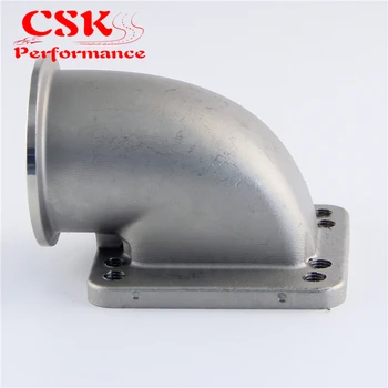 Stainess SS 63mm 2.5" Vband 90 Degree Cast Turbo Elbow Adapter Flange For T3 T4 Turbocharger
Stainess SS 63mm 2.5" Vband 90 Degree Cast Turbo Elbow Adapter Flange For T3 T4 Turbocharger