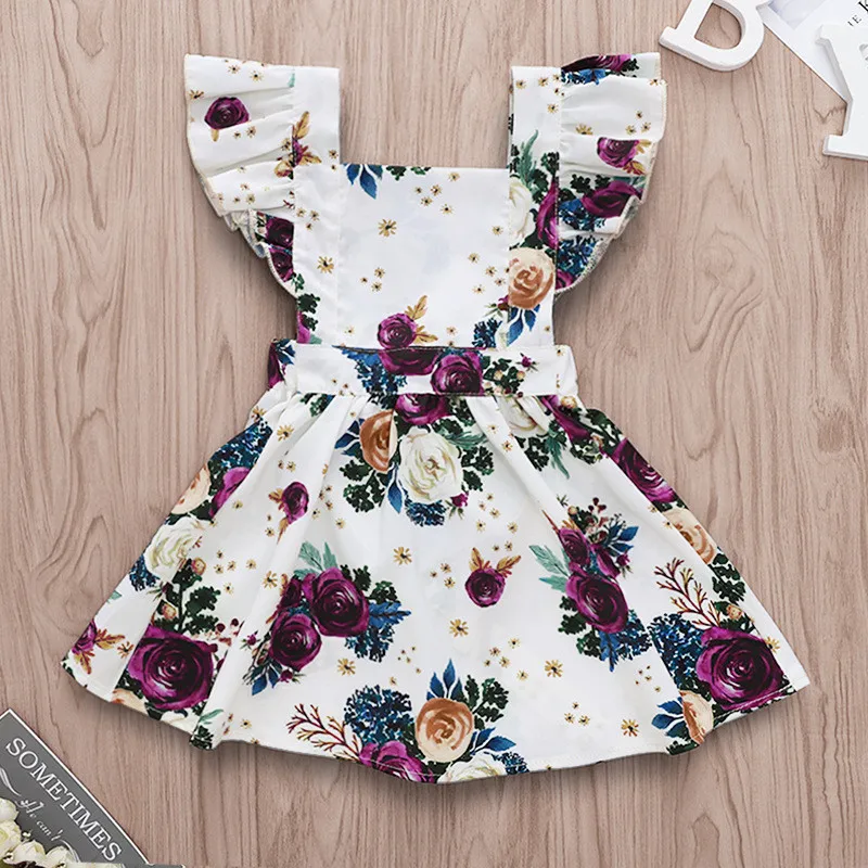Kids Baby Girls Cute Floral Rose Print Summer Dress Flying Sleeve Square Collar Sashes A Line Dresses 1-4y
Kids Baby Girls Cute Floral Rose Print Summer Dress Flying Sleeve Square Collar Sashes A Line Dresses 1-4y