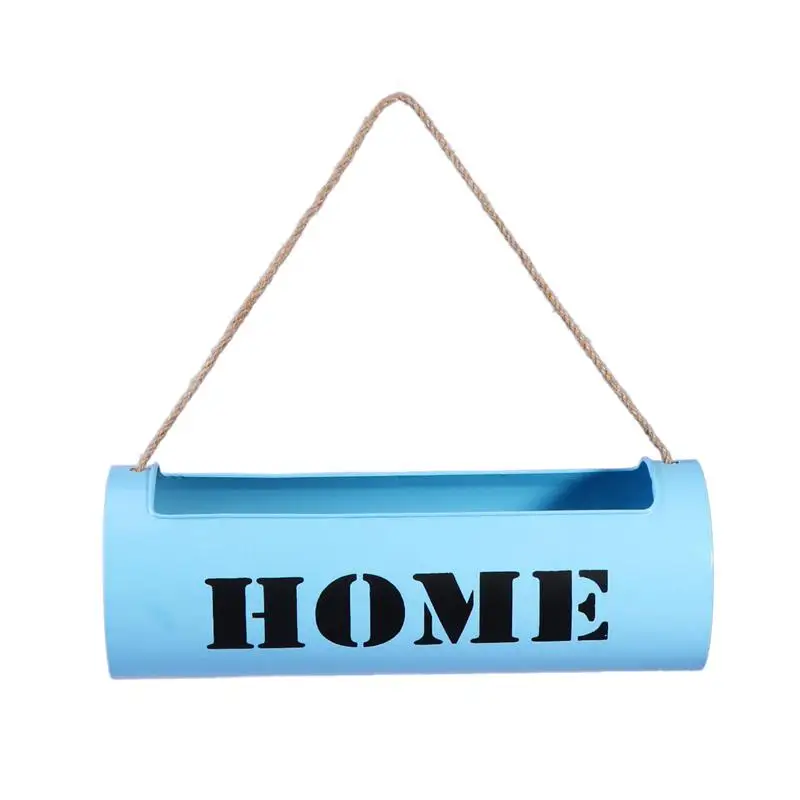 Creative Hemp Rope Hanging Iron Flower Pots Home Balcony Decorations Decorated Succulent Planter Baskets Wall Plants (Blue)
Creative Hemp Rope Hanging Iron Flower Pots Home Balcony Decorations Decorated Succulent Planter Baskets Wall Plants (Blue)