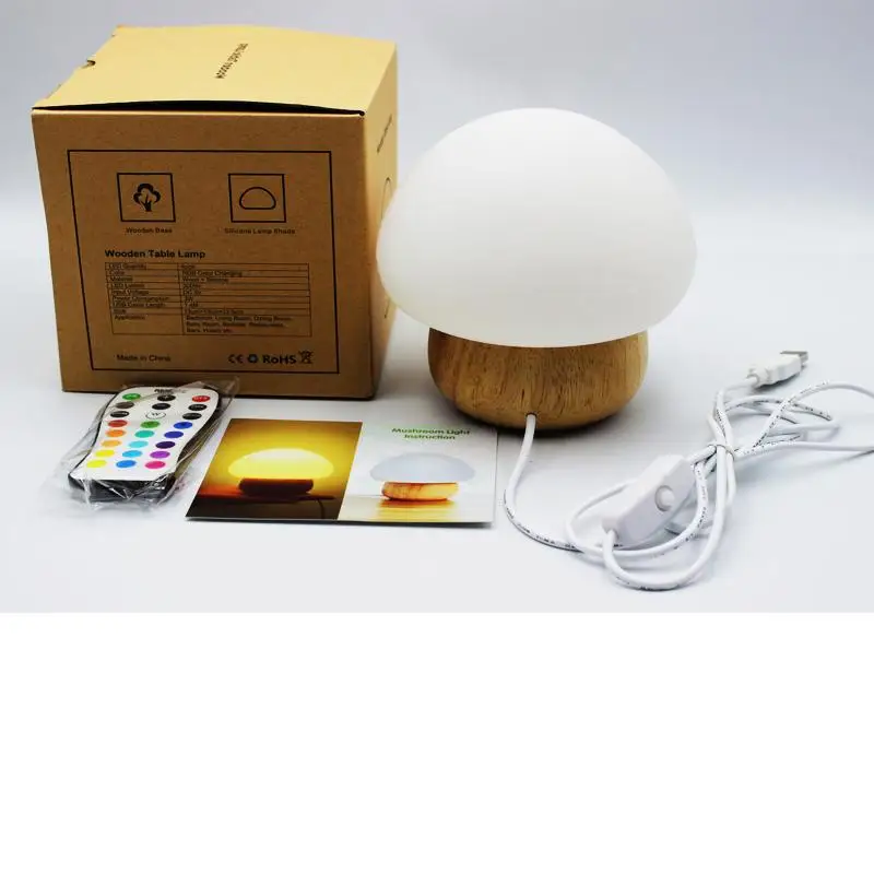 Christmas&new year promotion wireless control silicone wooden mushroom cute baby led nigh light, USB on/off switch
Christmas&new year promotion wireless control silicone wooden mushroom cute baby led nigh light, USB on/off switch