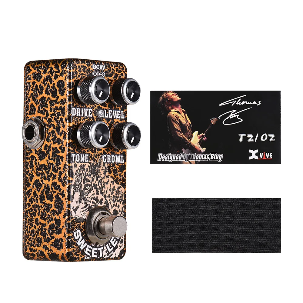 

XVIVE O2 Guitar Effect Pedal SWEET LEO Overdrive Guitar Pedal Full Metal Shell True Bypass Guitar Parts & Accessories