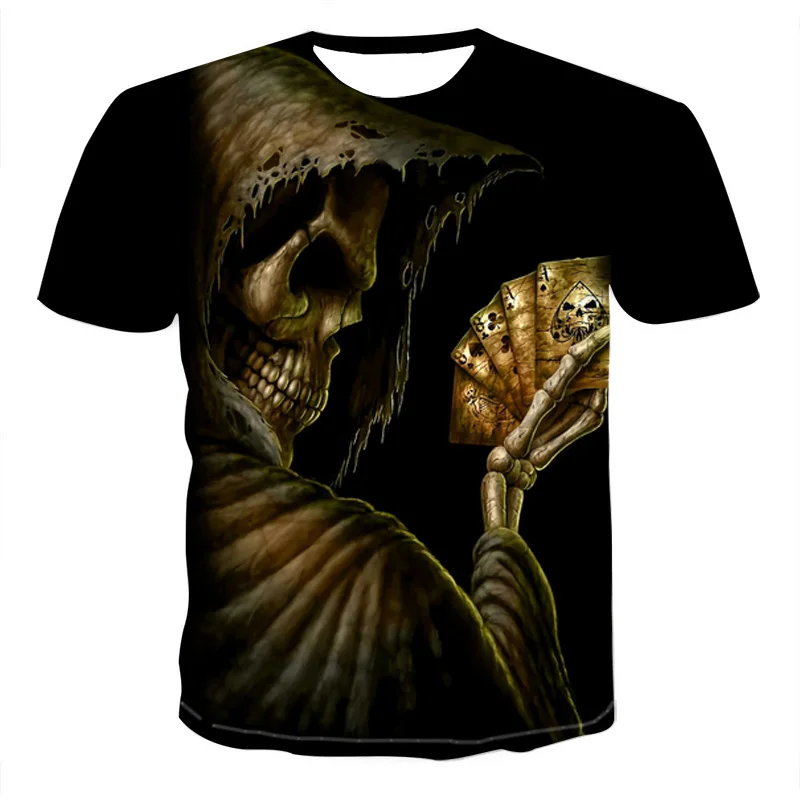 Summer Men's Skull T-shirt Punk Rock Clothing Hip Hop T-shirt Anime Clothing Sexy Men's Clothing Print Fashion 2019 New
Summer Men's Skull T-shirt Punk Rock Clothing Hip Hop T-shirt Anime Clothing Sexy Men's Clothing Print Fashion 2019 New