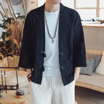 #4313 Spring Summer Thin Cotton Linen Kimono Jacket Men Vintage Loose Plus Size 5XL Horn Buckle V-neck Cardigan Shirt Coat Man
#4313 Spring Summer Thin Cotton Linen Kimono Jacket Men Vintage Loose Plus Size 5XL Horn Buckle V-neck Cardigan Shirt Coat Man