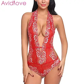 Avidlove loSexy Hot Women Floral Lace Body Suit One Piece V-neck Lingerie Erotic Bodysuit Temptation Porno Costume Intimates
Avidlove loSexy Hot Women Floral Lace Body Suit One Piece V-neck Lingerie Erotic Bodysuit Temptation Porno Costume Intimates