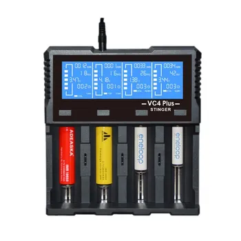 LEORY ADEASKA VC4 PLUS Intelligent LCD Display USB 4 Slots Battery Charger for IMR/Li-ion Ni-MH/Ni-Cd/LiFePO4 Battery
LEORY ADEASKA VC4 PLUS Intelligent LCD Display USB 4 Slots Battery Charger for IMR/Li-ion Ni-MH/Ni-Cd/LiFePO4 Battery