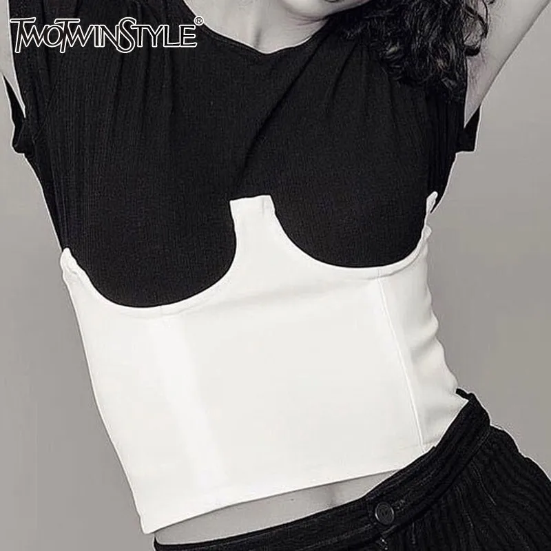 TWOTWINSTYLE Corset For Women Sexy Tunic Bras In Large Sizes Waist Corset Tops Female 2020 Spring Autumn Fashion Clothes
TWOTWINSTYLE Corset For Women Sexy Tunic Bras In Large Sizes Waist Corset Tops Female 2020 Spring Autumn Fashion Clothes