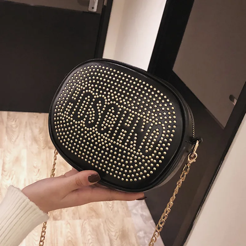 Luxury Brand Round Crossbody Bags Women 2019 High Quality PU Leather Female Designer Handbag Ladies Rivet Shoulder Messenger Bag
Luxury Brand Round Crossbody Bags Women 2019 High Quality PU Leather Female Designer Handbag Ladies Rivet Shoulder Messenger Bag