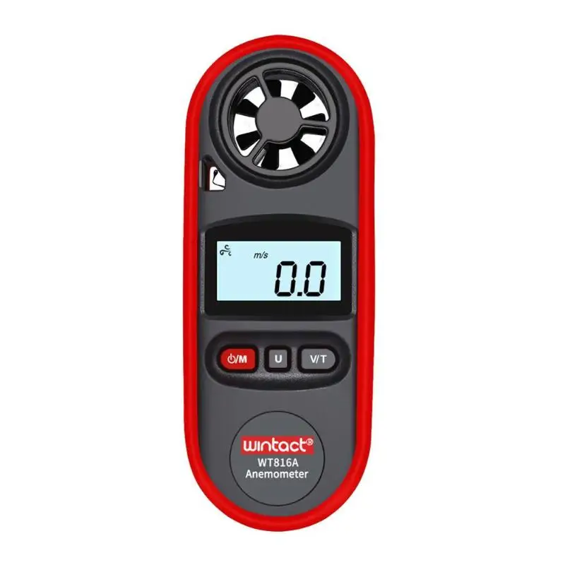 WT816A Anemometer LCD Digital Wind Speed Gauge Meter Hand-held Portable Thermometer Windmeter Speed Measuring Instruments
WT816A Anemometer LCD Digital Wind Speed Gauge Meter Hand-held Portable Thermometer Windmeter Speed Measuring Instruments