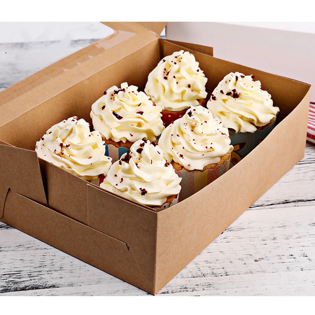 10pcs 6 Cavities Kraft Paper Cupcake Box With Inserts Cupcake Containers Bakery Cake Carriers For Home Dessert Shop
10pcs 6 Cavities Kraft Paper Cupcake Box With Inserts Cupcake Containers Bakery Cake Carriers For Home Dessert Shop