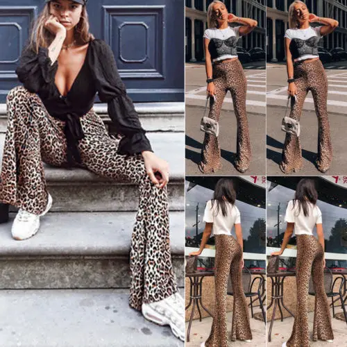 Fashion Newly Women Casual Summer Leopard Print Chic High Waist Career Bell-bottom Trousers Loose Flared Pants New
Fashion Newly Women Casual Summer Leopard Print Chic High Waist Career Bell-bottom Trousers Loose Flared Pants New