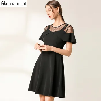 Akuma Black Mesh Panel Dress Women Ruffle Short Sleeve Round Neck Mini A-line Plus Size 5xl-l Sexy Dress Party Bodycon Dress
Akuma Black Mesh Panel Dress Women Ruffle Short Sleeve Round Neck Mini A-line Plus Size 5xl-l Sexy Dress Party Bodycon Dress