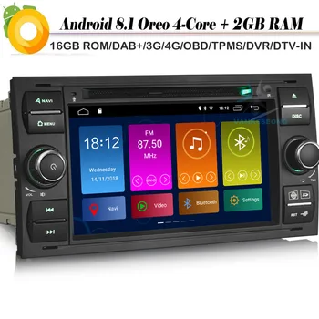 Android 8.1 DAB+ Autoradio GPS Sat Nav Radio WiFi OBD Bluetooth for Ford Focus Transit Fusion C-Max S-Max DVD Car stereo
Android 8.1 DAB+ Autoradio GPS Sat Nav Radio WiFi OBD Bluetooth for Ford Focus Transit Fusion C-Max S-Max DVD Car stereo