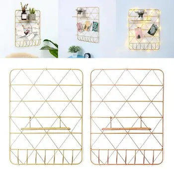 Wall Hanging Decoration Iron Photo Wall Metal Storage Rack Crafts Display Display Stand Home Wall Organizer Bedroom Decoration
Wall Hanging Decoration Iron Photo Wall Metal Storage Rack Crafts Display Display Stand Home Wall Organizer Bedroom Decoration