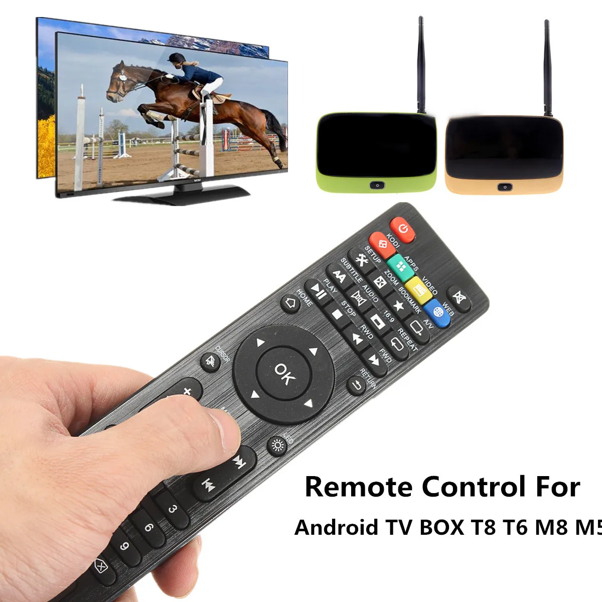 HOT Sale LEORY Replacement Smart TV Box Remote Control Controller For Android T8 T6 M8 M5 T95 TV Box Set-top Remote Control
HOT Sale LEORY Replacement Smart TV Box Remote Control Controller For Android T8 T6 M8 M5 T95 TV Box Set-top Remote Control