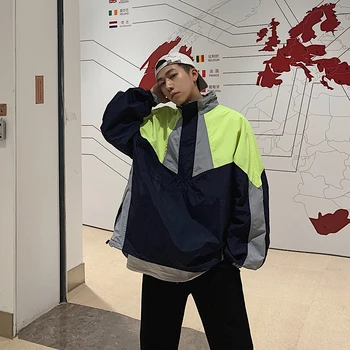 Spring New Jacket Men Fashion Contrast Color Stitching Casual Jacket Man Streetwear Hip Hop Loose Bomber Jacket Male Clothes
Spring New Jacket Men Fashion Contrast Color Stitching Casual Jacket Man Streetwear Hip Hop Loose Bomber Jacket Male Clothes