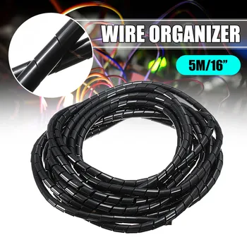 Good Quality 5M 16 Feet Spiral Wire Organizer Wrap Tube Flexible Manage Cord for PC Computer Home Hiding Cable 4-50MM
Good Quality 5M 16 Feet Spiral Wire Organizer Wrap Tube Flexible Manage Cord for PC Computer Home Hiding Cable 4-50MM