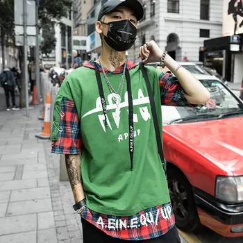 Europe And The United States Tide Brand Hip Hop Short-sleeved Five-point Sleeve Shirt Male Harajuku Bf Wind Hooded Loose
Europe And The United States Tide Brand Hip Hop Short-sleeved Five-point Sleeve Shirt Male Harajuku Bf Wind Hooded Loose