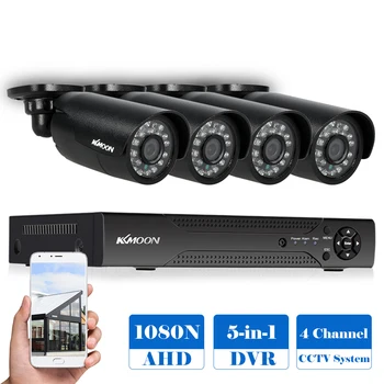 KKmoon 4CH 1080P 5-in-1 Digital Video Recorder+4*720P AHD IR CCTV Camera Motion Detection Night Vision for CCTV Security System
KKmoon 4CH 1080P 5-in-1 Digital Video Recorder+4*720P AHD IR CCTV Camera Motion Detection Night Vision for CCTV Security System