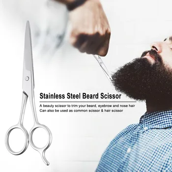 Stainless Steel Beard Scissor Mustache Scissor Shaving Shears Hair Trimmer Eyebrow Bang Scissor
Stainless Steel Beard Scissor Mustache Scissor Shaving Shears Hair Trimmer Eyebrow Bang Scissor