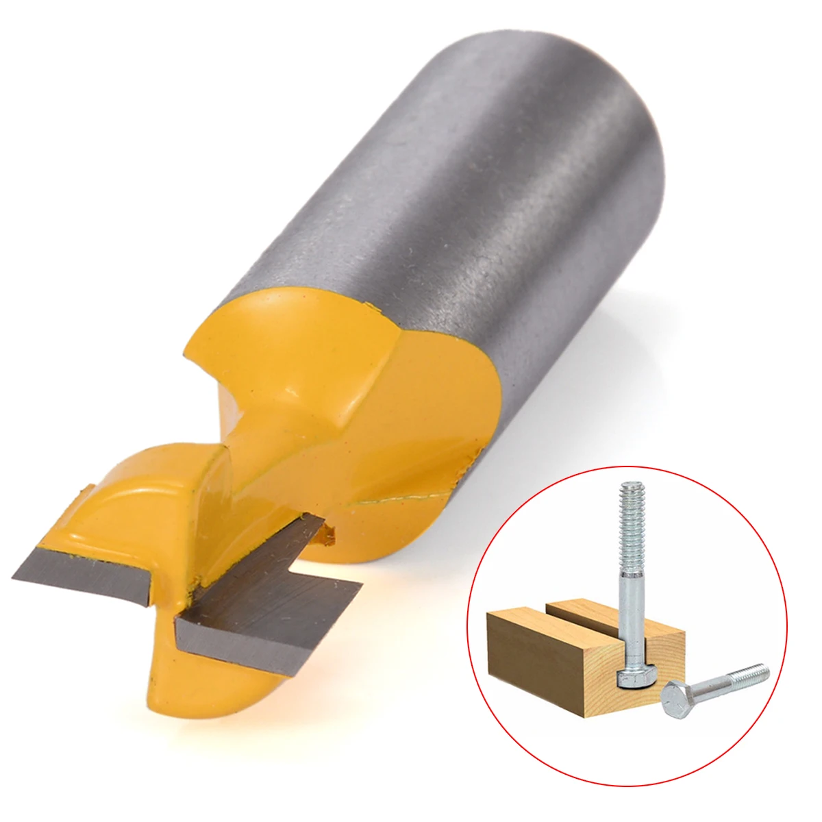1pc 1/2'' T-Slot Cutter 1/2'' Shank Steel Handle Milling Cutter Woodworking Router Bit for MDF Solid Wood Particle Board
1pc 1/2'' T-Slot Cutter 1/2'' Shank Steel Handle Milling Cutter Woodworking Router Bit for MDF Solid Wood Particle Board