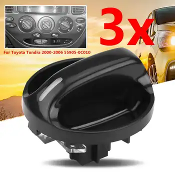 3Pcs Replacement AC Heater Fan Control Knobs Switch For Toyota Tundra 2000-2006 55905-0C010 Black Plastic Auto Replacement Parts
3Pcs Replacement AC Heater Fan Control Knobs Switch For Toyota Tundra 2000-2006 55905-0C010 Black Plastic Auto Replacement Parts