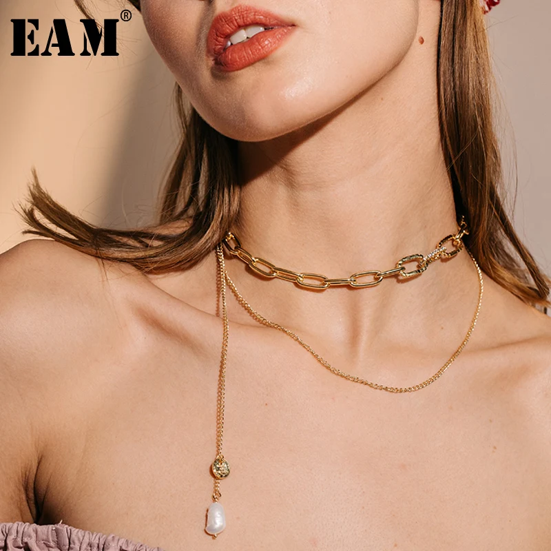 WKOUD EAM Jewelry / 2019 New Fashion Multi-layer Chain Stitching Irregular Imitation Pearl Necklace Women's Accessories S#N71008
WKOUD EAM Jewelry / 2019 New Fashion Multi-layer Chain Stitching Irregular Imitation Pearl Necklace Women's Accessories S#N71008